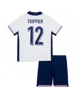 England Kieran Trippier #12 Heimtrikotsatz für Kinder EM 2024 Kurzarm (+ Kurze Hosen)